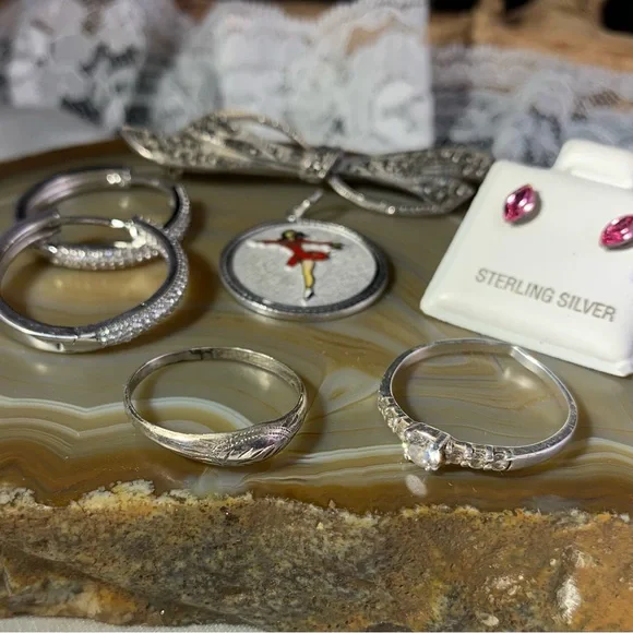 Sterling Silver Lot of 6 PC Vintage To Now